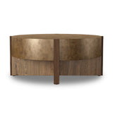 Bingham Coffee Table - Antiqued Brass Aluminum | shipping 08/12/2026