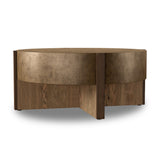 Bingham Coffee Table - Antiqued Brass Aluminum | shipping 08/12/2026