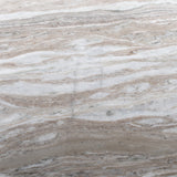 Corbett Coffee Table - Aged Bronze / Creamy Taupe Marble
