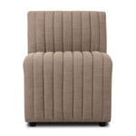High-performance fabric in a versatile oatmeal hue features dramatic channeling, for trend-forward texture and sumptuous sit. Option to pair with matching pieces for clever modularity.Overall Dimensions:Chair: 25.00"w x 28.00"d x 31.50"h49" Bench: 49.00"w x 28.00"d x 31.50"hCorner Chair: 28.00"w x 28.00"d x 31.50"h72" Bench: 72.00"w x 28.00"d x 31. Amethyst Home provides interior design, new home construction design consulting, vintage area rugs, and lighting in the Nashville metro area.