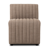 High-performance fabric in a versatile oatmeal hue features dramatic channeling, for trend-forward texture and sumptuous sit. Option to pair with matching pieces for clever modularity.Overall Dimensions:Chair: 25.00"w x 28.00"d x 31.50"h49" Bench: 49.00"w x 28.00"d x 31.50"hCorner Chair: 28.00"w x 28.00"d x 31.50"h72" Bench: 72.00"w x 28.00"d x 31. Amethyst Home provides interior design, new home construction design consulting, vintage area rugs, and lighting in the Nashville metro area.