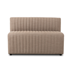 High-performance fabric in a versatile oatmeal hue features dramatic channeling, for trend-forward texture and sumptuous sit. Option to pair with matching pieces for clever modularity.Overall Dimensions:Chair: 25.00"w x 28.00"d x 31.50"h49" Bench: 49.00"w x 28.00"d x 31.50"hCorner Chair: 28.00"w x 28.00"d x 31.50"h72" Bench: 72.00"w x 28.00"d x 31. Amethyst Home provides interior design, new home construction design consulting, vintage area rugs, and lighting in the Winter Garden metro area.