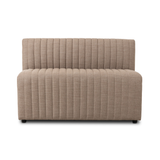 High-performance fabric in a versatile oatmeal hue features dramatic channeling, for trend-forward texture and sumptuous sit. Option to pair with matching pieces for clever modularity.Overall Dimensions:Chair: 25.00"w x 28.00"d x 31.50"h49" Bench: 49.00"w x 28.00"d x 31.50"hCorner Chair: 28.00"w x 28.00"d x 31.50"h72" Bench: 72.00"w x 28.00"d x 31. Amethyst Home provides interior design, new home construction design consulting, vintage area rugs, and lighting in the Winter Garden metro area.