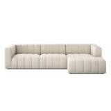 Langham Channeled 3-Piece Sectional - Crypton Nomad Snow