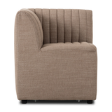 High-performance fabric in a versatile oatmeal hue features dramatic channeling, for trend-forward texture and sumptuous sit. Option to pair with matching pieces for clever modularity.Overall Dimensions:Chair: 25.00"w x 28.00"d x 31.50"h49" Bench: 49.00"w x 28.00"d x 31.50"hCorner Chair: 28.00"w x 28.00"d x 31.50"h72" Bench: 72.00"w x 28.00"d x 31. Amethyst Home provides interior design, new home construction design consulting, vintage area rugs, and lighting in the Washington metro area.