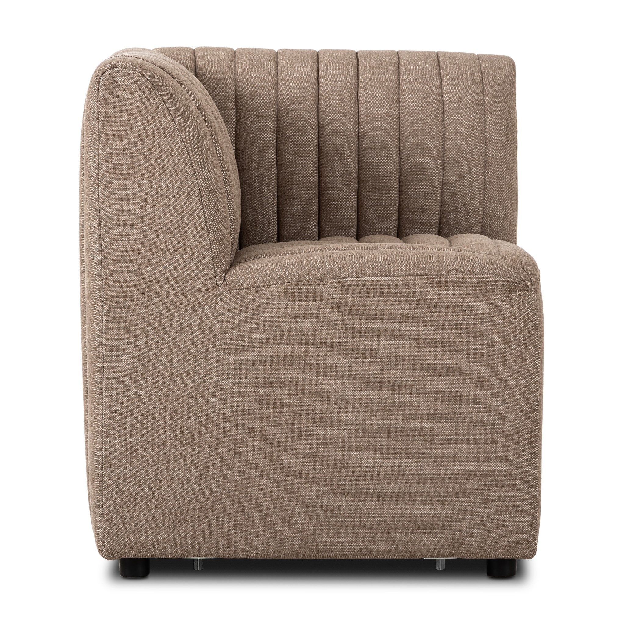 High-performance fabric in a versatile oatmeal hue features dramatic channeling, for trend-forward texture and sumptuous sit. Option to pair with matching pieces for clever modularity.Overall Dimensions:Chair: 25.00"w x 28.00"d x 31.50"h49" Bench: 49.00"w x 28.00"d x 31.50"hCorner Chair: 28.00"w x 28.00"d x 31.50"h72" Bench: 72.00"w x 28.00"d x 31. Amethyst Home provides interior design, new home construction design consulting, vintage area rugs, and lighting in the Washington metro area.
