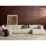 Langham Channeled 5-Piece Sectional - Fayette Cloud