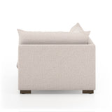 Featuring Westwood Sectional Pieces - Bayside Pebble by Four Hands at Amethyst Home. Meet the ultimate modular lounger. Knife edge cushioning is upholstered in a stone-colored high-performance fabric, perfect for modern living. Ottoman piece to matching sectional. Performance fabrics are specially created to withstand spills, stains, high traffic and wear, en.  Amethyst Home provides interior design, new home construction design consulting, vintage area rugs, and lighting in the Austin metro area.