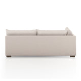 Featuring Westwood Sectional Pieces - Bayside Pebble by Four Hands at Amethyst Home. Meet the ultimate modular lounger. Knife edge cushioning is upholstered in a stone-colored high-performance fabric, perfect for modern living. Ottoman piece to matching sectional. Performance fabrics are specially created to withstand spills, stains, high traffic and wear,.  Amethyst Home provides interior design, new home construction design consulting, vintage area rugs, and lighting in the Calabasas metro area.