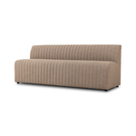 High-performance fabric in a versatile oatmeal hue features dramatic channeling, for trend-forward texture and sumptuous sit. Option to pair with matching pieces for clever modularity.Overall Dimensions:Chair: 25.00"w x 28.00"d x 31.50"h49" Bench: 49.00"w x 28.00"d x 31.50"hCorner Chair: 28.00"w x 28.00"d x 31.50"h72" Bench: 72.00"w x 28.00"d x 31. Amethyst Home provides interior design, new home construction design consulting, vintage area rugs, and lighting in the San Diego metro area.