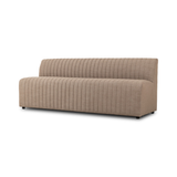 High-performance fabric in a versatile oatmeal hue features dramatic channeling, for trend-forward texture and sumptuous sit. Option to pair with matching pieces for clever modularity.Overall Dimensions:Chair: 25.00"w x 28.00"d x 31.50"h49" Bench: 49.00"w x 28.00"d x 31.50"hCorner Chair: 28.00"w x 28.00"d x 31.50"h72" Bench: 72.00"w x 28.00"d x 31. Amethyst Home provides interior design, new home construction design consulting, vintage area rugs, and lighting in the San Diego metro area.