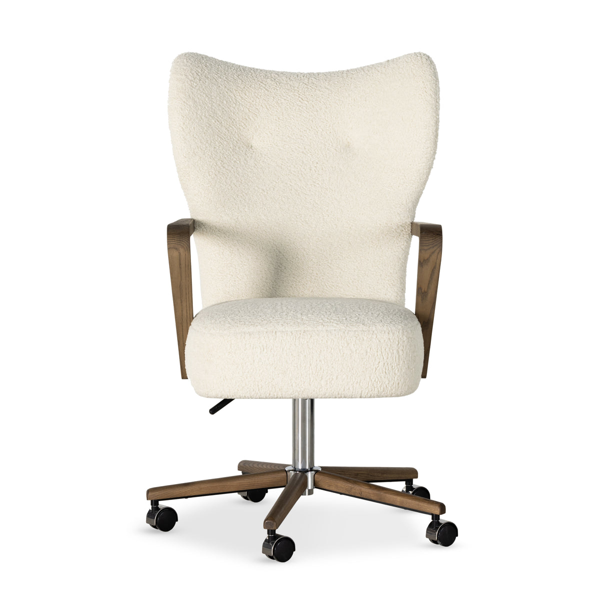 Chaise de bureau naturelle en peau de mouton Melrose | expédition le 9/03/2024