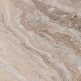 Corbett Coffee Table - Hammered Grey / Creamy Taupe Marble