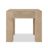 Abaso End Table - Whitewash Rustic Wormwood Oak | shipping 07/14/2026