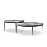 Yoko Nesting Tables - Set Of 2 - Clear Cast Glass
