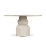 Faber Outdoor Dining Table 55" - Aged Natural Concrete | shipping 08/10/2026
