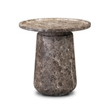 Claire Outdoor End Table - Veined Brown Concrete | shipping 05/27/2026