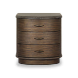 Tovae Nightstand - Honed Coffee Marble | shipping 08/10/2026