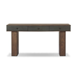 Soloman Console Table - Stained Saddle Brown Sungkai Veneer | shipping 08/10/2026