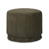Rooney Ottoman - Nubuck Olive | shipping 09/15/2026
