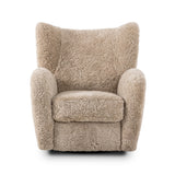 Amelie Swivel  Recliner - Beige Shearling | shipping 08/15/2026