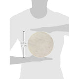 Creative Co-Op Elegant Marble Round Cheese Board, Beige