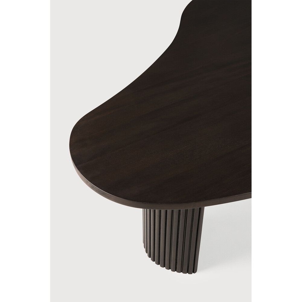Featuring Mahogany Boomerang Coffee Table - Large by Ethnicraft at Amethyst Home. Playful, pebble shapes set on a beautiful, folded, base. The Boomerang coffee table is a fantastic and well-proportioned addition to any space. Configured with the two sizes together, or as a stand-alone, this design is sure to capture attention.
Dimensions: 30"d x 49.5"w x .  Amethyst Home provides interior design, new home construction design consulting, vintage area rugs, and lighting in the Des Moines metro area.