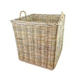 Set of 2 Square Rattan Baskets