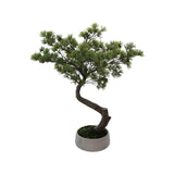31-1/2" Round x 41-1/4"H Faux Bonsai Pine Tree in Ceramic Pot