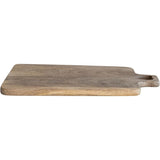 Creative Co-Op Mango Wood Cheese/Cutting Board with Heart Shaped Handle, Natural