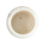 Creative Co-Op Modern Marble Canister with Wood Lid, Natural