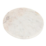Creative Co-Op Elegant Marble Round Cheese Board, Beige