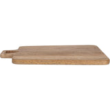Creative Co-Op Mango Wood Cheese/Cutting Board with Heart Shaped Handle, Natural