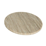 Creative Co-Op Elegant Marble Round Cheese Board, Beige