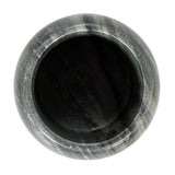 Creative Co-Op Modern Marble Canister with Wood Lid, Natural