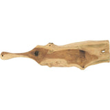 Creative Co-Op Rectangle Mango Wood Cutting Handle Cheese Board, Brown