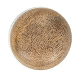 Creative Co-Op Modern Marble Canister with Wood Lid, Natural