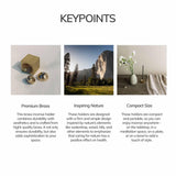 Hemisphere Brass Incense Holder