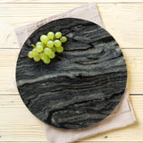 Creative Co-Op Elegant Marble Round Cheese Board, Beige
