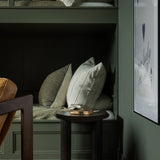 Roller Mahogany Dark Brown Max Stool | ready to ship!  (Lifestyle View)