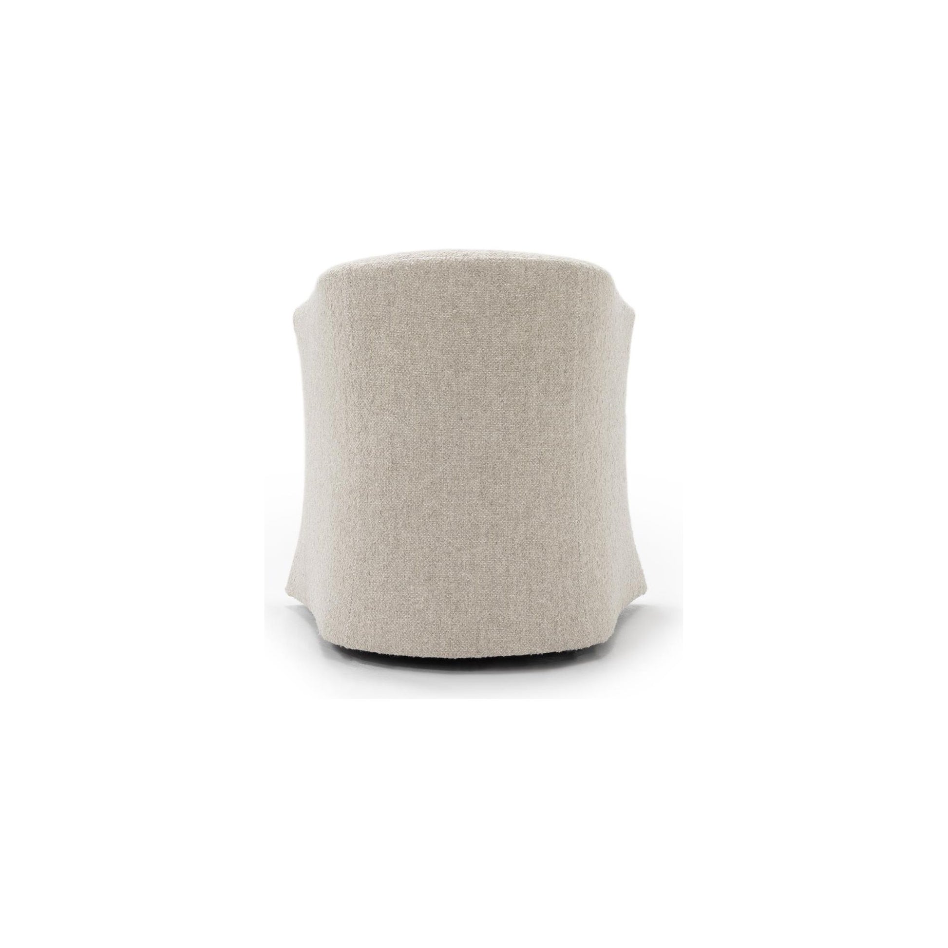 The Axelle Swivel Chair by Verellen is a modern classic with a low, curved back that go into gorgeous thin arms. This is bench-crafted in their North Carolina atelier. It features: Amethyst Home provides interior design, new home construction design consulting, vintage area rugs, and lighting in the San Diego metro area.