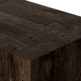 Featuring Abaso Ebony Rustic Wormwood Oak 6-Drawer Dresser by Four Hands at Amethyst Home. Made from thick-cut oak veneer with a faux rustic finish made to emulate wormwood, this six-drawer dresser features chunky squared legs and dovetail joinery detailing.Overall Dimensions: 80.00"w x 20.00"d x 32.00"hWeight : 304.01 lbsMaterials : Thick Oak Veneer, Engineered Hardwood. Amethyst Home provides interior design, new construction, custom furniture, and area rugs in the Boston metro area