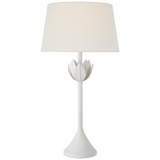 Featuring Alberto Large Table Lamp Plaster White by Visual Comfort at Amethyst Home. The Alberto by Julie Neill pays homage to artist Diego Giacometti through elegant floral forms. Flowers, alone or in groups, bloom with intricate petals that explore the beauty of plaster as a sculptural material lending itself to this down-to-earth texture completed by a variety of metallic f. Amethyst Home provides interior design, new construction, custom furniture, and area rugs in the Winter Garden metro area