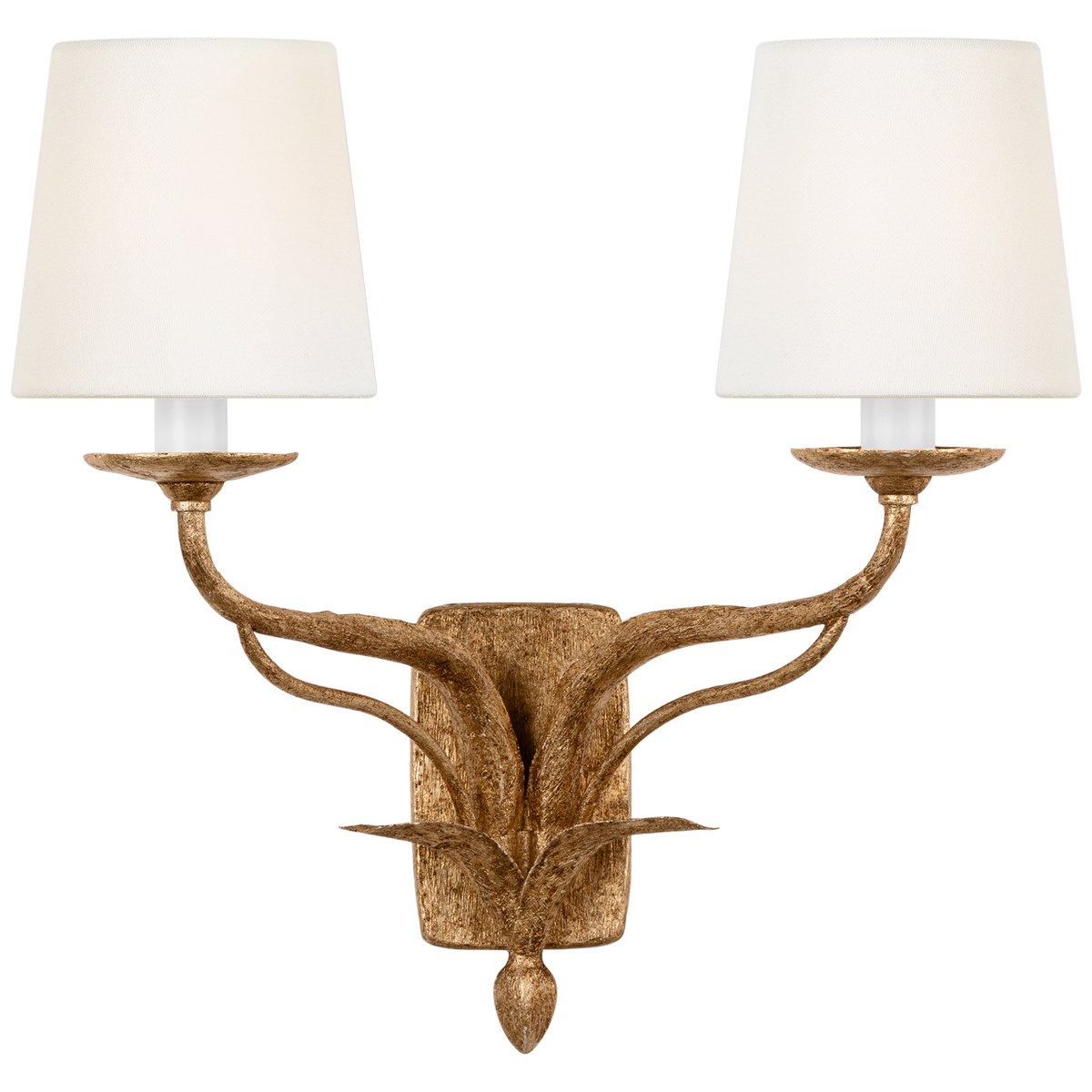 Amalfi 15" Double Sconce Milano Gold | shipping 10/06/2025