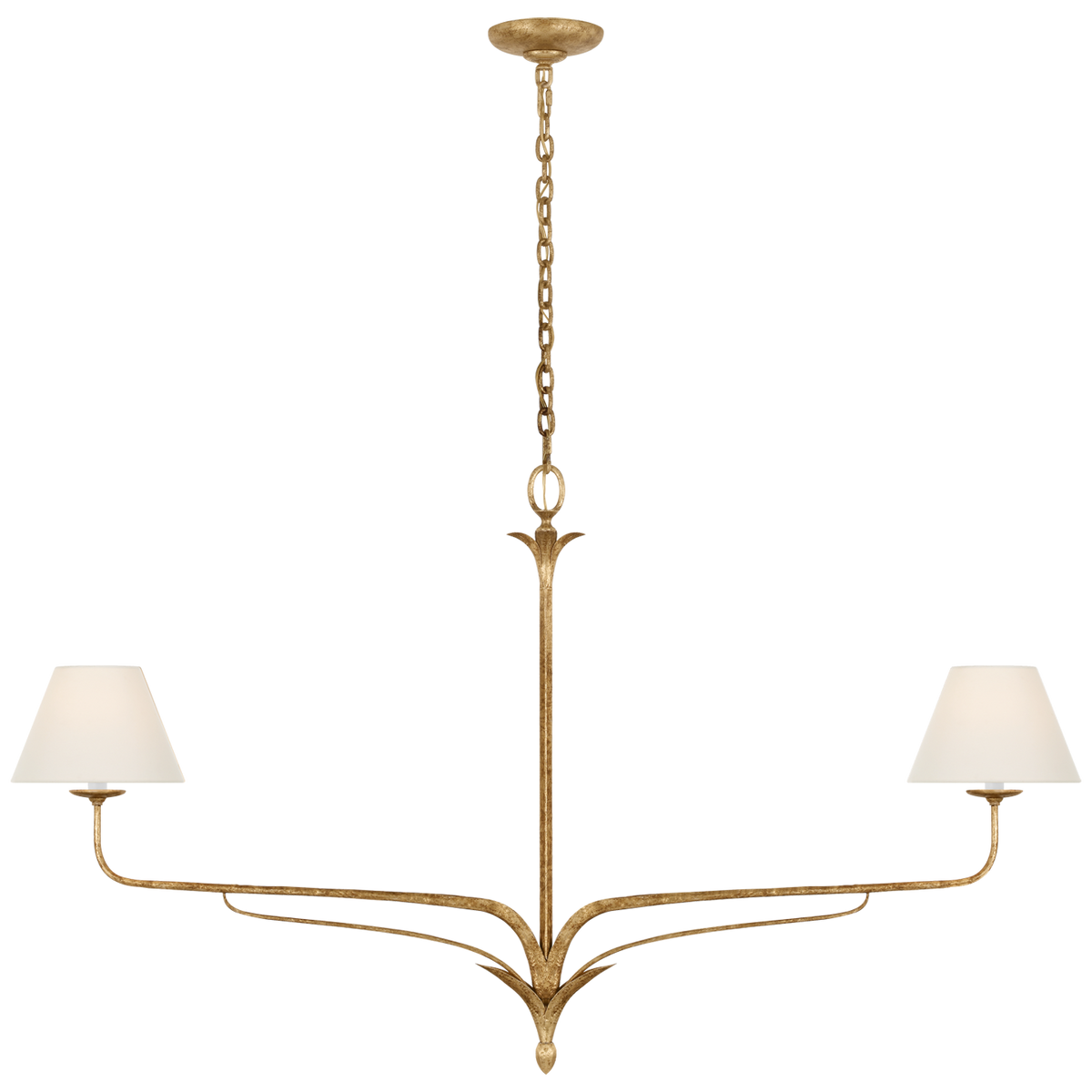 Amalfi 57" Linear Chandelier Milano Gold | shipping 10/21/2025