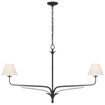 Featuring Amalfi 57" Linear Chandelier Waxed Black by Visual Comfort at Amethyst Home. Experience timeless elegance with our Amalfi 57" Linear Chandelier in Waxed Black. This luxurious chandelier adds a touch of sophistication to any space, effortlessly illuminating with its refined design. Elevate your home with this exclusive and artistic piece.. Amethyst Home provides interior design, new construction, custom furniture, and area rugs in the Monterey metro area