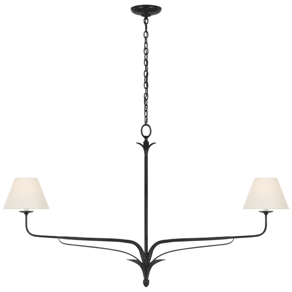 Amalfi 57" Linear Chandelier Waxed Black | shipping 11/20/2025