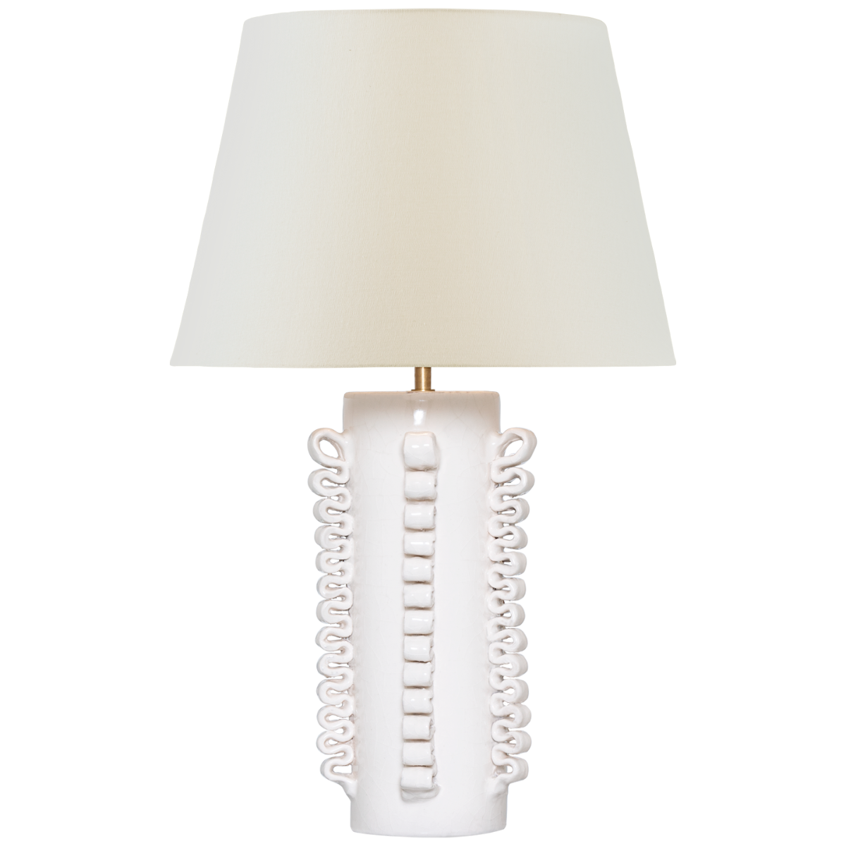 Featuring Amandine 25" Table Lamp Glossy White Crackle by Visual Comfort at Amethyst Home. Indulge in the luxurious glow of the Amandine 25" Table Lamp. With its glossy white crackle finish, this lamp exudes elegance and sophistication. Perfect for adding a touch of refinement to any room, its soft light will create a warm and inviting atmosphere. Elevate your space with this exq. Amethyst Home provides interior design, new construction, custom furniture, and area rugs in the Des Moines metro area
