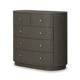 Amelia Chest - Dark Green Lacquered Linen | shipping 12/10/2026