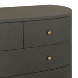 Amelia Chest - Dark Green Lacquered Linen | shipping 12/10/2026